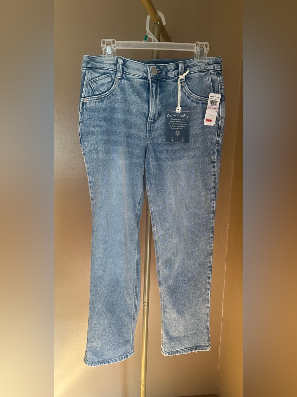 Democracy High Rise Boyfriend Jeans in Light Blue Wash
